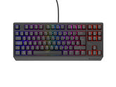 Teclado Gaming Genesis Thor230 Tkl Es Usb Retroiluminado Mecanico Negro